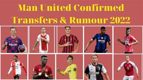 manchester united confirmed transfer news